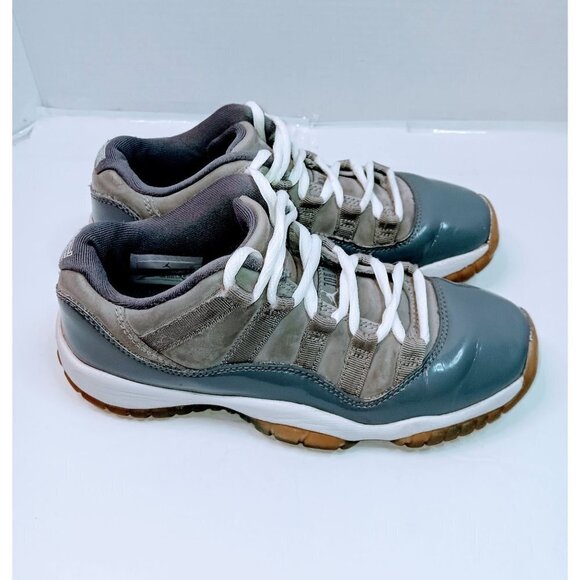 Nike Air Jordan 11 Retro Low Boy's Cool Wolf Gray Sneakers - Picture 3 of 10